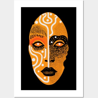 Tribal Head Posters and Art